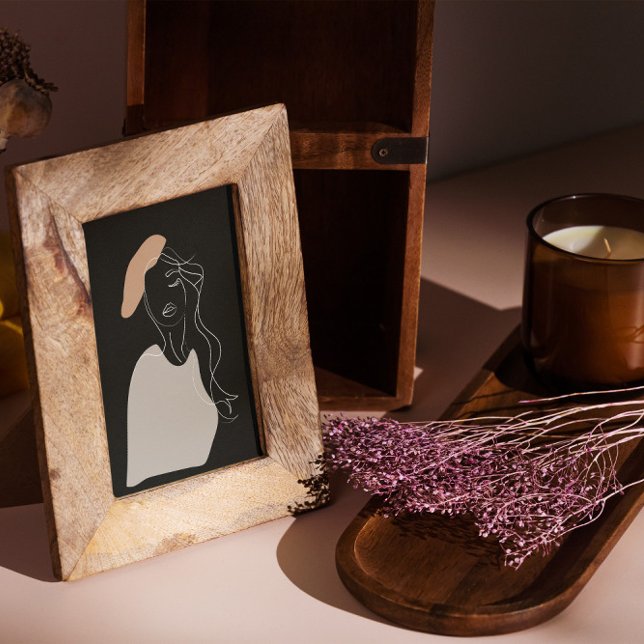 minimale Weiße Linie zeichnend abstraktes Plakat (Von Creator hochgeladen)