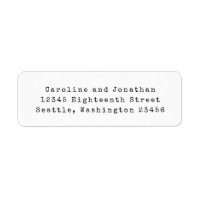 Minimale White Retro Schreibmaschine Schriftart Rü