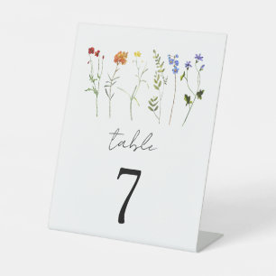 Minimale Wildblume LGBTQ Gay Pride Blumenzwiebeln Sockelschild