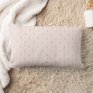 Minimale Wildblumenmuster mit Punkten Lendenkissen
