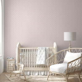 Minimale Wildblumenmuster mit Punkten Tapete