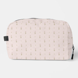 Minimale Wildblumenmuster mit Punkten Waschbeutel