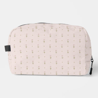 Minimale Wildblumenmuster mit Punkten Waschbeutel
