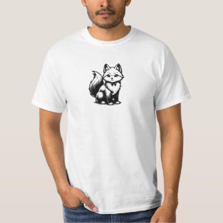 Minimale Wildlife-Grafik-T-Shirt T-Shirt