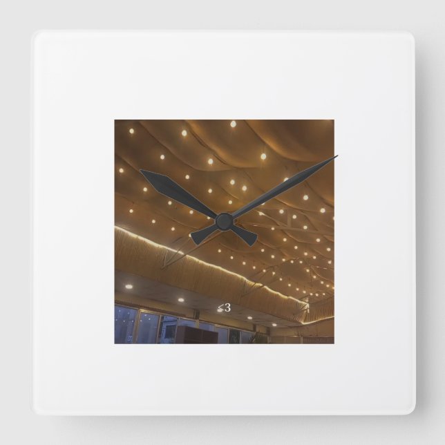 Minimale Wohnzimmer Wanduhr (Vorderseite)