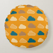 Minimale Wolkenmuster – Orange Himmelsstimmung