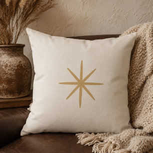 Minimale Wurfkissen mit Desert Star-Muster Kissen