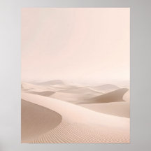 Minimale Wüsten-Dünen-Wandkunst