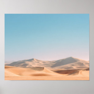 Minimale Wüsten-Sanddünen-Wandkunstposter Poster