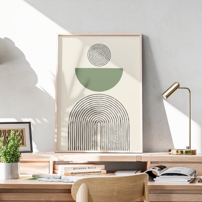 Minimale zeitgenössische Kunst mit geometrischem B Poster (Von Creator hochgeladen)