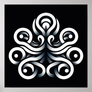 Minimale Zen Heilige Geometrische Mandala-Abstrakt Poster