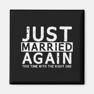 Minimale zweite Hochzeit Magnet