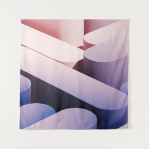 Minimaler abstrakter Spotup-Hintergrund. Blau und  Wandteppich