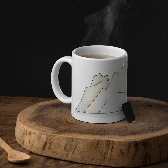 Minimaler Arktischer Gletscher Kaffeetasse (Von Creator hochgeladen)