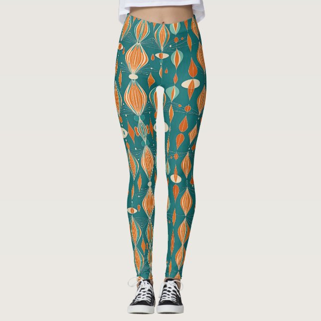 Minimaler Atomtropfenentwurf Leggings (Vorderseite)