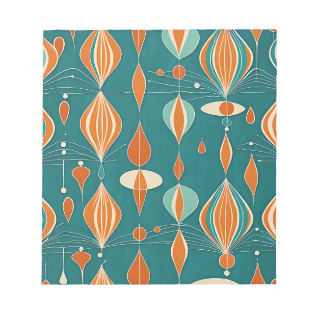 Minimaler Atomtropfenentwurf Notizblock (Vorderseite)