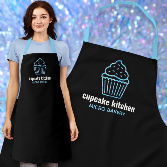 Minimaler Backname holo irisierende cupcake Schürz Schürze (Von Creator hochgeladen)