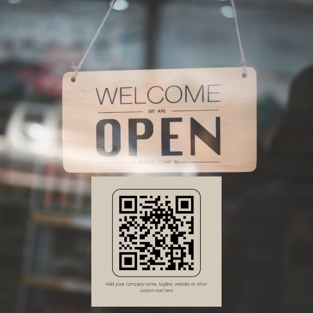 Minimaler benutzerdefinierter Text Pastel Creamy V Fensteraufkleber (Von Creator hochgeladen)