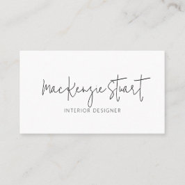 Minimaler Beruflicher QR-Code Einfach modern Visitenkarte