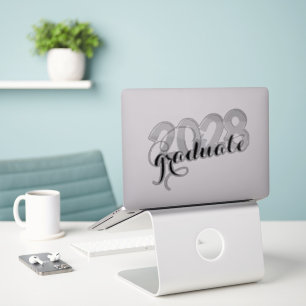 Minimaler Black Modern Script Abschluss Aufkleber