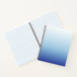 Minimaler Blauverlauf-Hintergrund Notizbuch