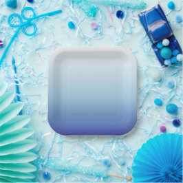 Minimaler Blauverlauf-Hintergrund Pappteller