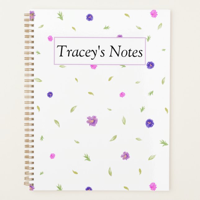 Minimaler Blumenplaner - Kundenspezifisches Weihna Planer (Vorderseite)