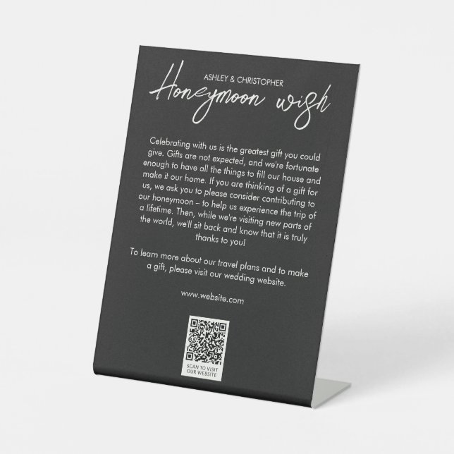 Minimaler Botanischer Schwarzer Noir Honeymoon Fun Sockelschild (Vorderseite)