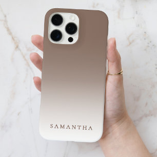 Minimaler brauner Gradient moderner klassischer pe iPhone 16 Pro Max Hülle