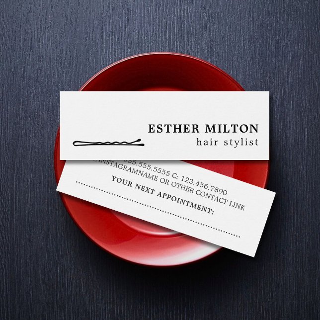 Minimaler Cooler Schwarz-weißer Friseur Button Sal (Von Creator hochgeladen)