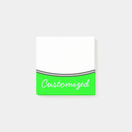 Minimaler, einfacher, Limoner Hintergrund + Post-it Klebezettel