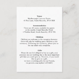 Minimaler Eleganter Botanischer Monogramm-Kranz Begleitkarte