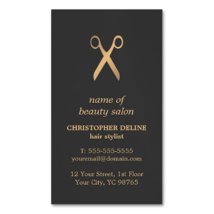 Minimaler eleganter dunkelgrauer magnetische visitenkarte