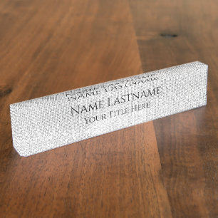 Minimaler Event-Planner für Lash Salon Makeup Kü Namensplakette