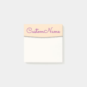 Minimaler Fischcremesuppen-Hintergrund u. dunkler Post-it Klebezettel