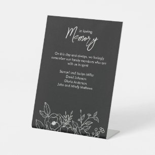 Minimaler floraler botanischer Schwarzer Noir in M Sockelschild