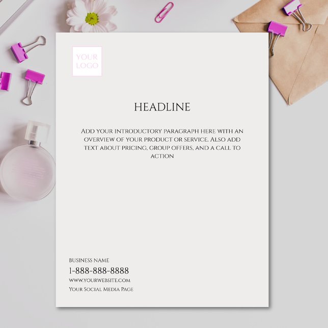 Minimaler Flyer für das graue Business-Marketing (Von Creator hochgeladen)