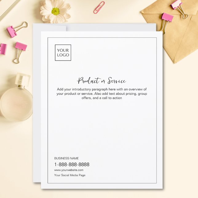 Minimaler Flyer für das White Business-Marketing m (Von Creator hochgeladen)