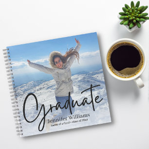 minimaler Foto-Abschluss Notizbuch