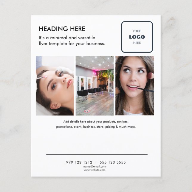 Minimaler Foto Business Marketing Flyer (Vorne)