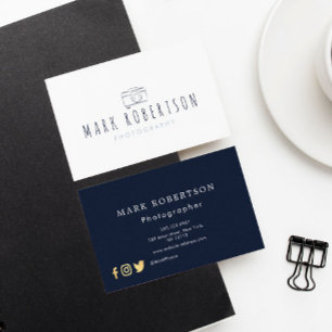 Minimaler Fotograf Visitenkarte