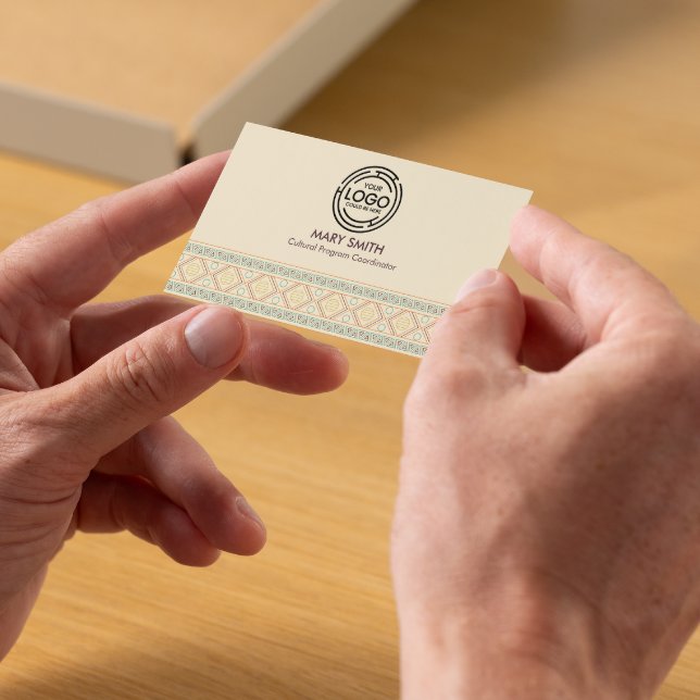 Minimaler geometrischer Streifen Modernes Tribal Visitenkarte (Minimal Geometric Stripe Modern Tribal Business Card)