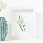 Minimaler grüner und weißer botanischer Druck Poster<br><div class="desc">Lassen Sie Ihre Wohngestaltung mit diesem minimalen botanischen Schriftzeichen in Grün und Weiß mit meiner originalen Aquarellkunst erstrahlen, das gerahmt und in Ihrem Wohnzimmer, Büro oder Schlafzimmer an einer Galeriemauer hängt. Es passt perfekt zu einem Garten- oder Küstenmotiv. Es macht auch ein nettes Geschenk. Weitere Wandkunst, die Sie Ihrer Strandhaussammlung...</div>