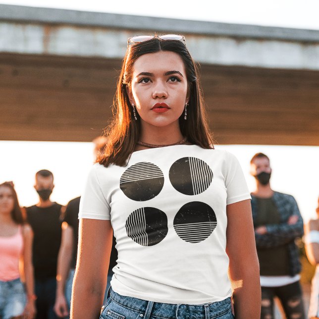 Minimaler Halbkreis T-Shirt (Von Creator hochgeladen)