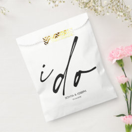 Minimaler Hochzeitstag einfach Geschenktütchen