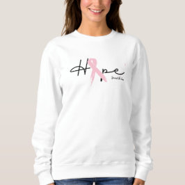 Minimaler Hope Brustkrebs Sweatshirt