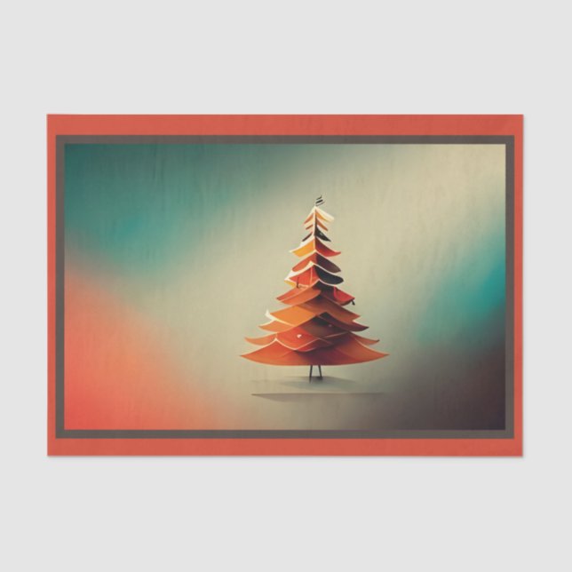 Minimaler Kiefernspieß Seidenpapier (Vorderseite)