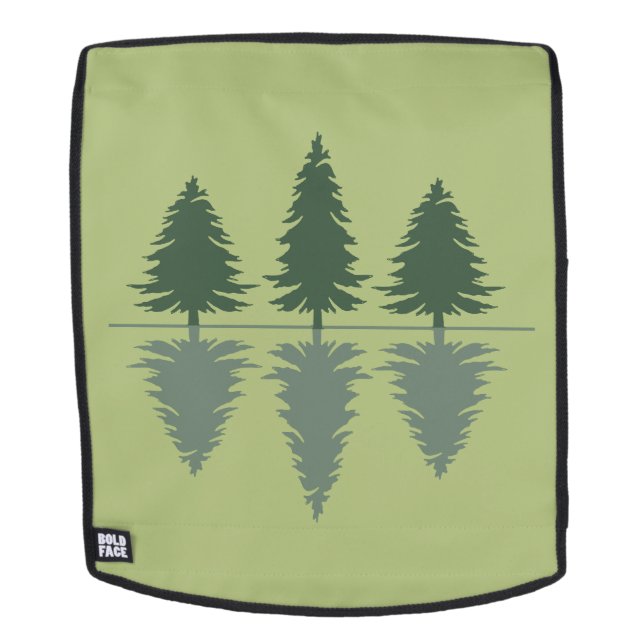 Minimaler Kiefernwald Rucksack (Abnehmbare Front)