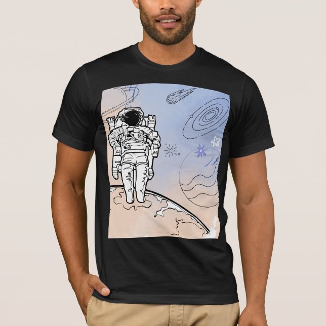 Minimaler Kosmischer Morgen T-Shirt (Vorderseite)