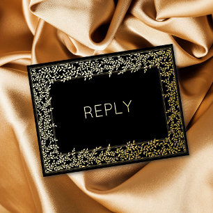 Minimaler Leaf-Foliage UAWG Folie Einladungspostkarte